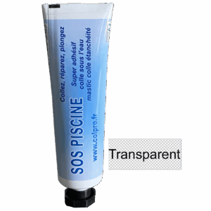 SOS PISCINE  Colle piscine Transparent 30ml